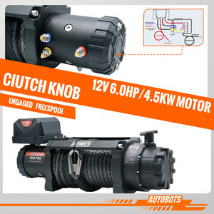 13500Lbs קיבולת סינתטי חבל <span class=keywords><strong>winch</strong></span> 12v dc חשמלי atv <span class=keywords><strong>winch</strong></span> utv <span class=keywords><strong>winch</strong></span> עבור קרוון כביש גרירה שליטה מרחוק אלחוטית - Product Image 4