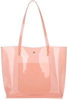 Personnalisé Mode Femmes Plage Claire sac à Provisions Imperméable Transparent Brillant Sac Fourre-Tout En Pvc