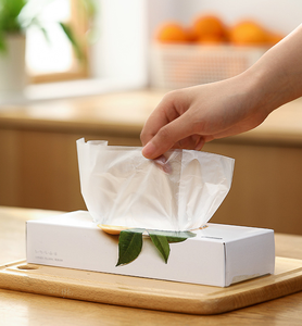 Manufacturer Customized Logo Hdpe <b>Material</b> Plastic Flat Supermarket Food Roll Bags for Food Storage - Product Image 2