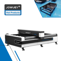 Graveur et découpeur laser CO2 JOWUEY 1325 4x8ft avec caméra d'automatisation intelligente et éclairage 130W 150W 300W pour tissu, bois, acrylique