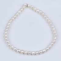 Vente en gros 9-10mm blanc rose violet pomme de terre perle d'eau douce pour la fabrication de bijoux