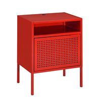 Armoire de chevet en métal rouge moderne de haute qualité, petite, rangement, mini casier pour enfants, pour appartement et hôpital