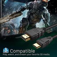 Cable HDMI Tipo A Macho a Mini HDMI Tipo C Macho Xput, Full HD 1080P 3D con Ethernet, Cable de Video Negro para Monitor de Cámara HD