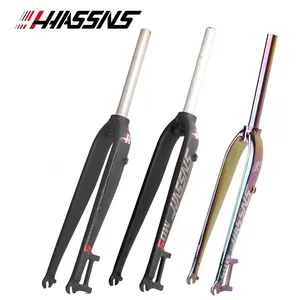 Fourche de VTT HASSNS 27,5 29 pouces, fourche rigide en alliage d'aluminium ultralégère pour vélo de montagne, fourche avant de vélo de route - Product Image 1