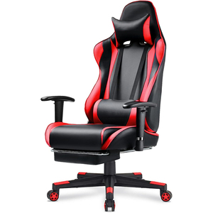 Chaise de course pour joueur PC style basique personnalisable vente en gros siège de jeu d'ordinateur en cuir inclinable à bas prix pour le bureau - Product Image 1