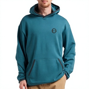 Sweat à capuche en molleton personnalisé pour homme Ever Glow - Coton/polyester - Couleur unie - Doublure respirante - Vêtements de sport d'hiver - Product Image 1