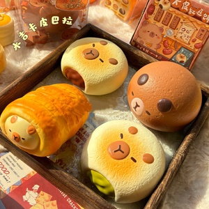 Nuovo Giocattolo Antistress Morbido a Lenta Risalita a Forma di Pane, Simulato, Ventilato, Divertente, per Alleviare lo Stress, Regalo per 14 Anni - Product Image 2