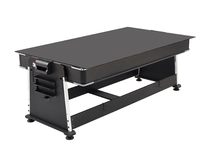 Vente directe d'usine, table de billard multi-jeux 4 en 1, 7 pieds, hockey sur air, tennis de table avec plateau de table à manger
