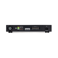 Yüksek kaliteli J12D 120W 2 bölgeli 4-16 70V 100V Metal Güç Amplifikatörü, FM USB özellikli