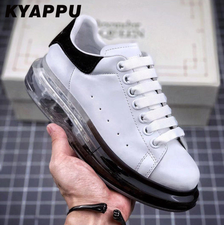 2019 Air Cushion Women Small White Shoes Foot Feeling Comfortable Real Leather Upper Fashion Sneakers Drop Shipping
