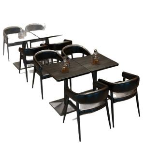 Conjunto de Muebles de Bar con Estructura Metálica Rectangular, Resistente, para Bar, KTV, Cafetería, Restaurante Occidental, Cabinas, Sofá de Pared - Product Image 5