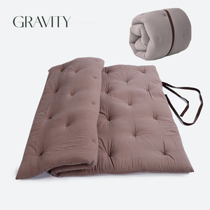 Materasso Futon Tatami Giapponese Pieghevole in Cotone 100% Misura Queen 60x80 Pollici per Soggiorno - Product Image 1