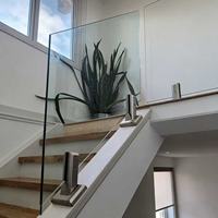 Base d'angle réglable en acier inoxydable pour garde-corps en verre, support de sol pour système de garde-corps en verre extérieur et balcon