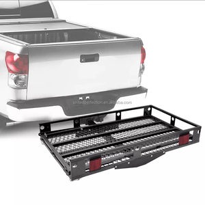 Heavy Duty 500LBS Utilitaire Panier Pliant Rampe Mobilité Scooter Fauteuil Roulant <span class=keywords><strong>Transporteur</strong></span> En Acier Remorque Attelage Montage Cargo Carrier - Product Image 3