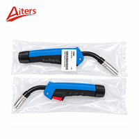 Tête de torche de soudage MIG 15AK MB15AK refroidie par air 180A CO2 150A Gaz mixte Col de cygne Pièce de rechange pour pistolet Euro MIG MAG Vente en gros