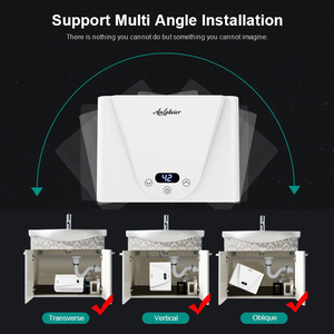 Calentador de Agua Eléctrico Instantáneo sin Tanque de 5500W, Control Táctil, Protección Contra Fugas IPX4, para Uso en Hogar, Hotel y Autocaravana - Product Image 5