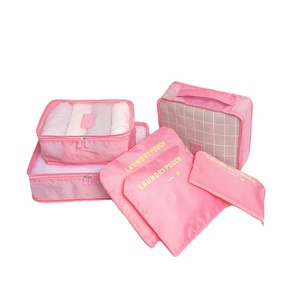 MOQ basso personalizza Logo poliestere 6 pezzi Set cubi da imballaggio organizzatore <span class=keywords><strong>per</strong></span> bagagli valigia da viaggio - Product Image 3