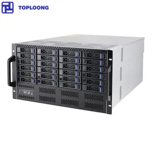 6U 48HDD bys Hot Swap Nas Storage Server Casis Rackmount Server komputer casing dengan catu daya 1600W untuk Motherboard Atx