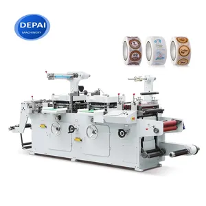 350mm small label automatic flat creasing die cutting machine with slitting