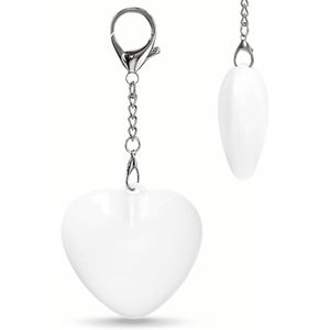 Luz LED Recargable Portátil con Sensor Táctil en Forma de Corazón Brillante para Bolso, con 24 LED Blancos, Plástico ABS, Carga Tipo-C - Product Image 1