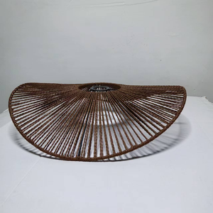 <span class=keywords><strong>Paralume</strong></span> in Paglia Naturale Intrecciato a Mano Accessori per Illuminazione <span class=keywords><strong>Paralume</strong></span> Pendente per Illuminazione Interna Decorazione Casa - Product Image 2