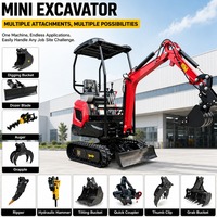 Excavatrice compacte haute performance avec moteur diesel Kubota, conception sur chenilles pour travaux de terrassement et travaux extérieurs