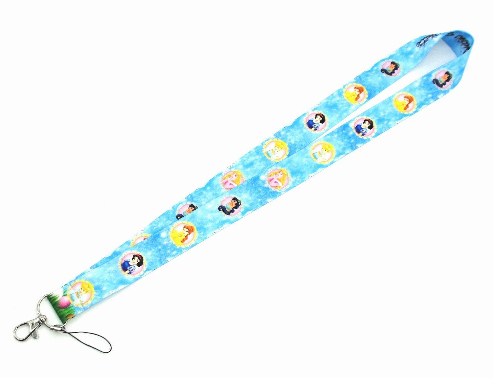 Cute Cartoon Snow White Princess Lanyard Wholesale Promotional Gift High Quality Phone Card Accessories Lanyards Custom Logo Image 4