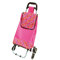 Vente en gros Offres Spéciales Chaise de Shopping Pliante 3 Roues Peut Monter Escalier Chariot Main Pliant Bagages Chariot Sac Avec Roue
