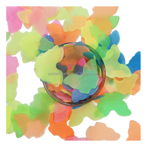 Bướm hình dạng UV giấy Confetti huỳnh quang giấy mixcolor flameproof mô Confetti giấy - Product Image 3