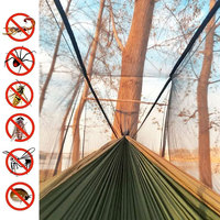 Vente de gros, hamac double léger et confortable pour camping, lit suspendu avec moustiquaire, chaise pivotante