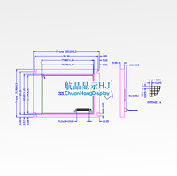 Module 3.8 inci 320x240 modul LCD grafis RA8835 320240 layar matriks Dot dengan perpustakaan Font COG 320x240 pemasok