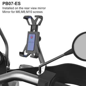 espelho retrovisor/guidão/conjunto de cabeça, anit, travamento rápido, scooter/moto/suporte para telefone