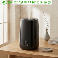 Umidificador de Ar Ultrassônico RUNAL com Controle por Botão, 4L, Enchimento Superior, Névoa Fria, Íons Negativos, Certificado KC, Ultra Silencioso, Elétrico, para Uso Doméstico