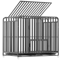 Cage pour chien avec toilette, cage pour chien d'intérieur et d'extérieur pour chiens de taille moyenne et grande, Golden Retriever, Labrador, articles pour animaux de compagnie