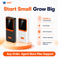 WHALE, 20000mah, batterie externe originale pour téléphone portable pour Itel, pour Tecno, pour Oraimo, pour XIAOMI, charge super rapide, bonne qualité