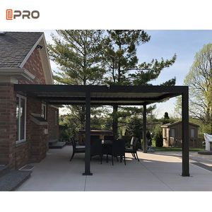 Pérgola de techo solar de lujo personalizada, hoja de <span class=keywords><strong>aluminio</strong></span>, Tenda, Eisen - Product Image 5