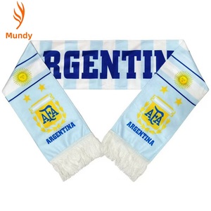 Écharpe en tricot jacquard personnalisée avec slogan et pompons, écharpe <span class=keywords><strong>de</strong></span> club, écharpe <span class=keywords><strong>de</strong></span> supporter, écharpe <span class=keywords><strong>de</strong></span> football, vente en gros - Product Image 1