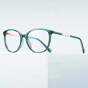 Gafas Ópticas Redondas de Moda de Lujo 2025, TR90, Patillas Metálicas, Anti Luz Azul, para Mujer - Product Image 1