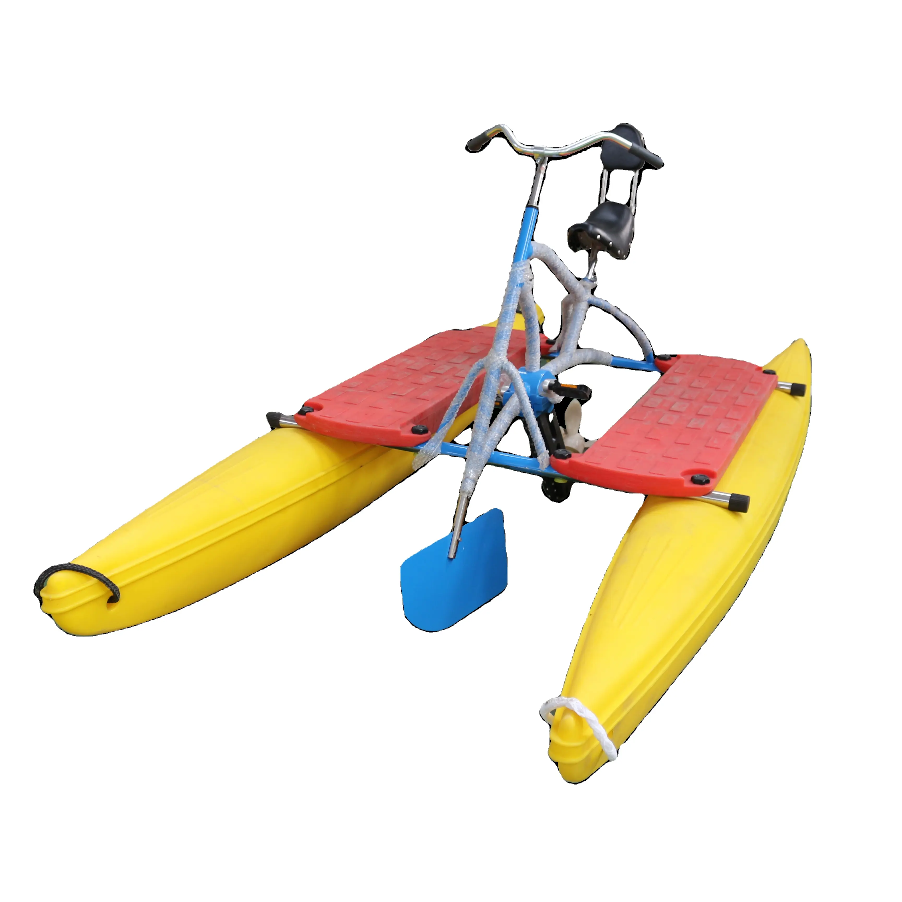 HaoTong New Yellow Banana Shape water Bicycle Water Auqa Bike Water Pedal Bikes For Sale