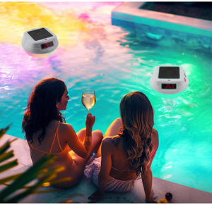 Termômetro sem fio inteligente piscina com energia solar e display LED IP68 impermeável termômetro de água flutuante - Product Image 3