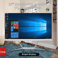 Nouvel écran de bureau pour jeux vidéo sans cadre de 27 pouces, écran large, écran LCD LED IPS, 1920x1080 HDR, Android/Linux, USB HD, stock professionnel