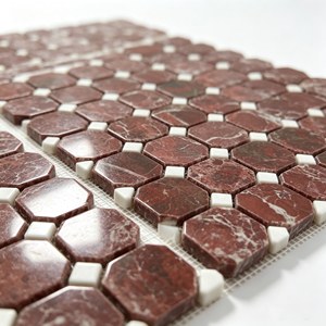 Mosaico de Mármol Rosa Levanto, Venta Directa de Fábrica, Mosaico de Mármol para Paredes y Pisos de Hoteles y Villas - Product Image 2