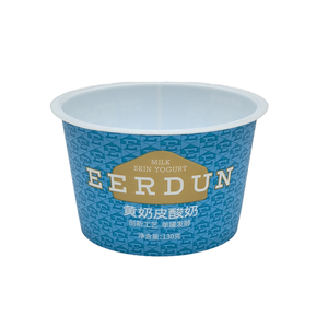 Bestseller per uso alimentare <span class=keywords><strong>Yogurt</strong></span> monouso tazza di plastica e cucchiai con coperchi per <span class=keywords><strong>Yogurt</strong></span> e gelato per feste - Product Image 4