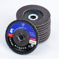 Disque à lamelles abrasif pour meuleuse d'angle OEM, brun, aluminium, haute performance 40 # -600 #   Grains abrasifs pour polissage/meulage du métal, de l'acier inoxydable et du bois, 16 mm