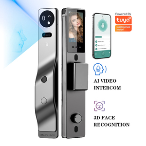 Cerradura Inteligente Electrónica con Reconocimiento Facial 3D, Huella Dactilar, Contraseña y Reconocimiento de Venas de la Palma para la Seguridad de la Puerta Principal - Product Image 1
