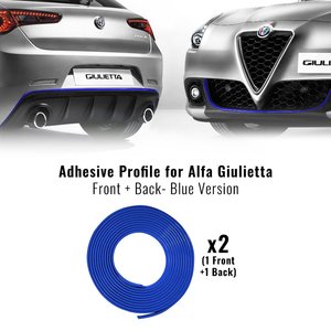 Alfa Giulietta ชุดกันชนรถแบบเต็มตัวสีฟ้าพร้อมเทปสองด้านยาว3ม. ปรับปรุงการแต่งรถและการป้องกัน - Product Image 1