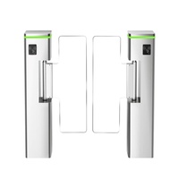 Barrière pivotante de luxe pour salle de sport avec lecteur de code QR, système de sécurité à reconnaissance faciale, anti-collision, fonctionnement bidirectionnel, garantie 3 ans
