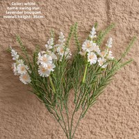Bunga Lavender buatan untuk dekorasi rumah, buket pernikahan Tahun Baru mengatur tengah meja ruang tamu