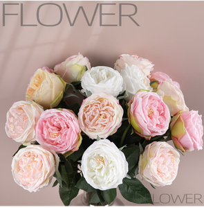 <span class=keywords><strong>Rose</strong></span> artificielle Austin en gros, toucher réel, hydratante, sensation de <span class=keywords><strong>rose</strong></span> fraîche, pour bouquet de mariage, bricolage, vase, décoration de luxe - Product Image 2