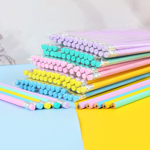 <span class=keywords><strong>Crayon</strong></span> HB Macaron, un <span class=keywords><strong>crayon</strong></span> pour les élèves du primaire en couleur bonbon avec une pointe effaçable et une poignée brillante en bois d'érable pur - Product Image 2